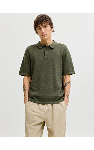 Jack Jones George Regular Fit Polo Yaka Triko Erkek Tişört 12268281