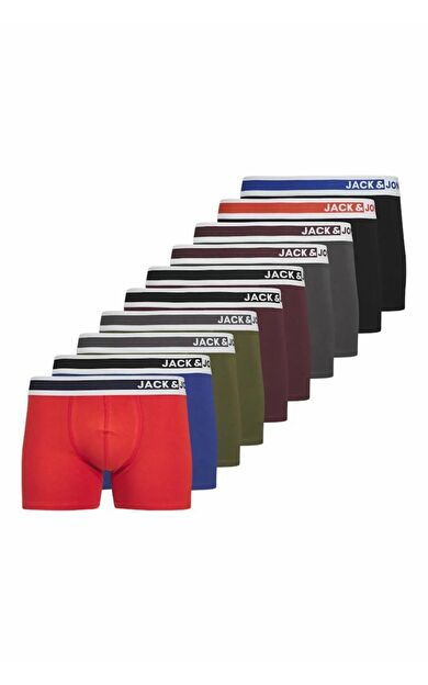 Jack Jones Jımmy Solıd 10 Lu Paket Erkek Baxer 12264001