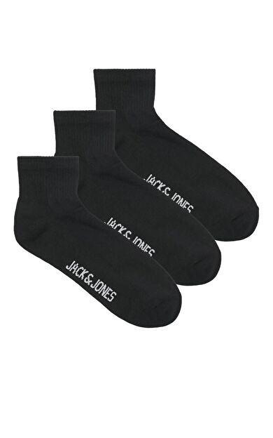 Jack Jones Leon Short Tenis 3 Lü Paket Erkek Çorap 12257150 12257150-Black