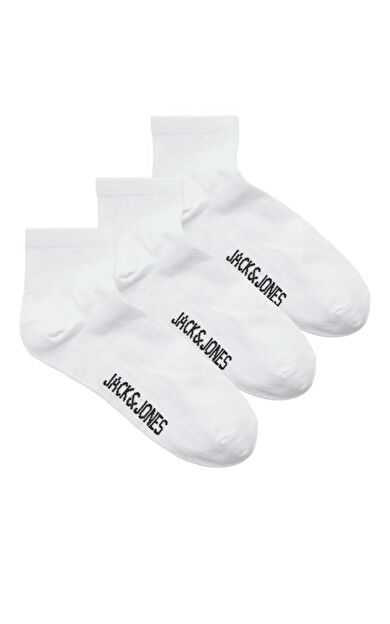 Jack Jones Leon Short Tenis 3 Lü Paket Erkek Çorap 12257150 12257150-White