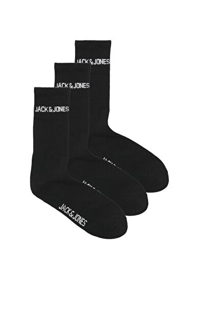 Jack Jones Melvın Tennis 3 Lü Paket Erkek Çorap 12260083 12260083-Black