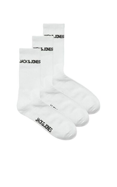 Jack Jones Melvın Tennis 3 Lü Paket Erkek Çorap 12260083 12260083-White