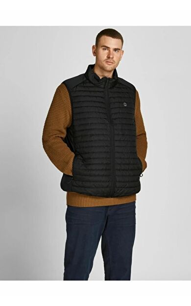 Jack Jones Multı Bodywarmer Erkek Büyük Beden Yelek 12205347 12205347-BLACK