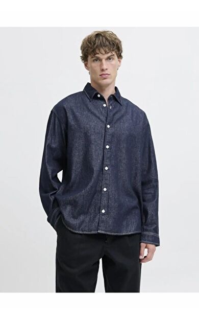 Jack Jones Norrebro Denim Loose Fit Erkek Jean Gömlek 12282775