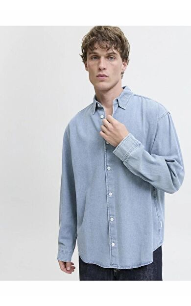 Jack Jones Norrebro Denim Loose Fit Erkek Jean Gömlek 12282775