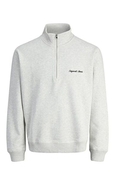 Jack Jones Norrebro Fermuarlı Yaka Relax Fit Erkek Sweat 12282899