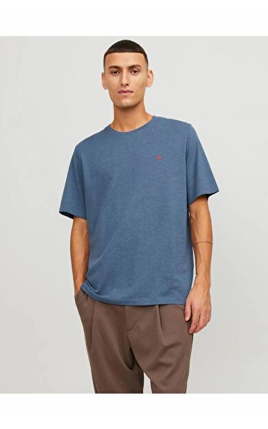 Jack Jones Paulos Erkek Tişört 12245087 12245087-Denim Blue