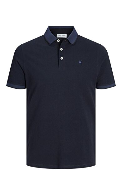 Jack Jones paulos Polo Yaka Erkek Tişört 12136668 12136668-Dark Navy1