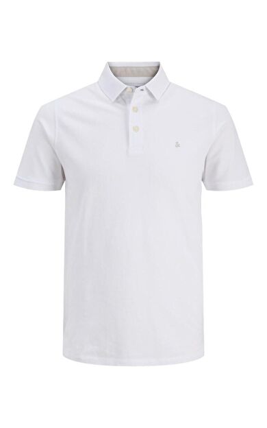 Jack Jones paulos Polo Yaka Erkek Tişört 12136668 12136668-White Tona