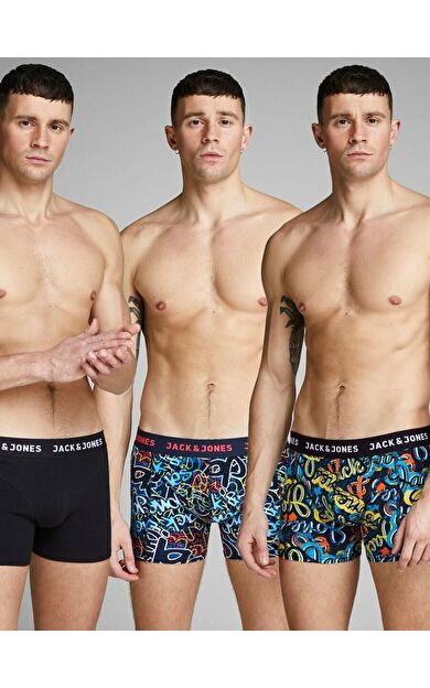 Jack Jones Pete 3 Lü Paket Erkek Boxer 12135973
