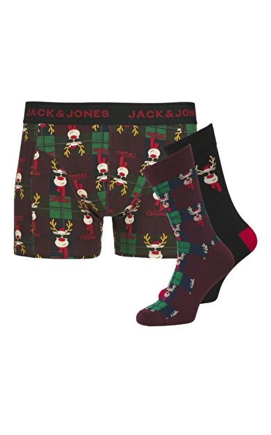 Jack Jones Rudolph 2 Çorap 1 Boxer Paket 12285137