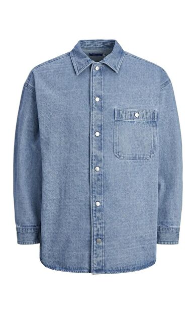 Jack Jones Santorını Denım Overshırt Erkek Jean Ceket 12250602