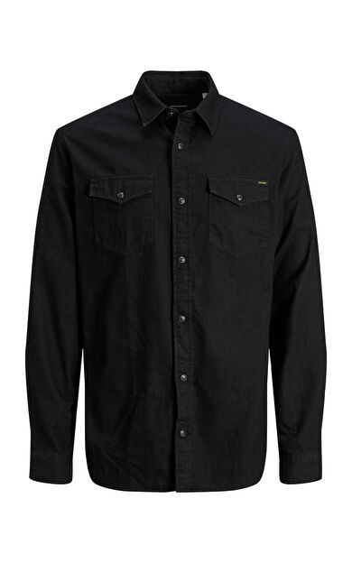 Jack Jones Sheridan Erkek Jean Gömlek 12138115 12138115-Black Deni