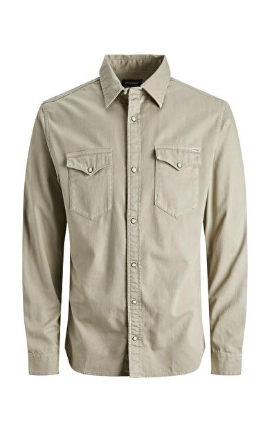 Jack Jones Sheridan Erkek Jean Gömlek 12138115 12138115-Crockery