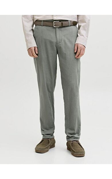 Jack Jones Tace Summer Lınen Blend Tapared Fit Erkek Chino Pantolon 12248604