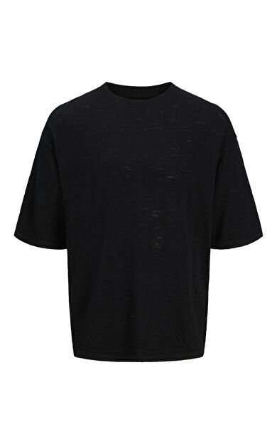 Jack Jones Tavıra Knıt Relaxed Fit Triko Erkek Tişört 12277097 12277097-Black