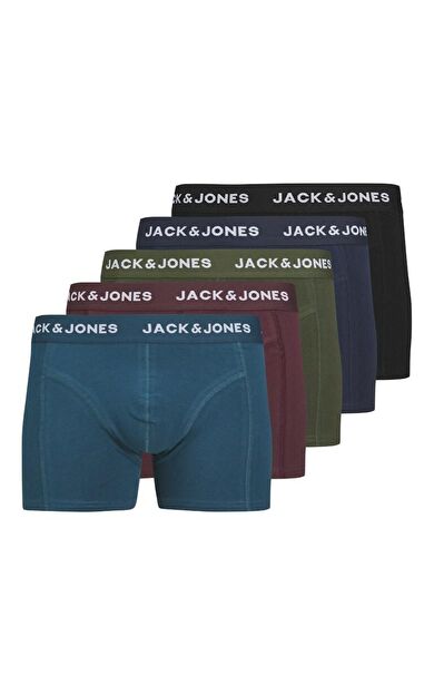 Jack Jones Teo Solıd 5 Li Paket Erkek Boxer 12259076