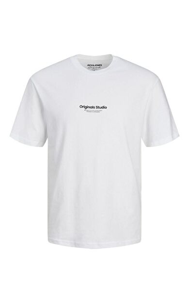 Jack Jones Vester Bro Erkek Tişört 12240121 12240121-Bright Whi