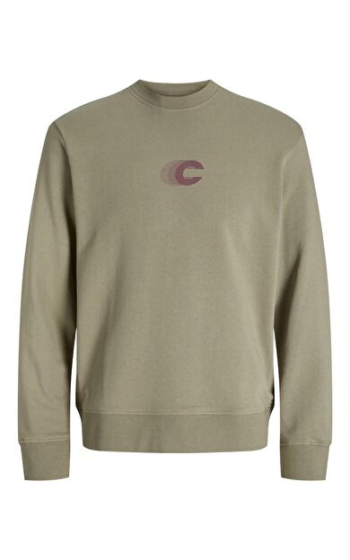 Jack Jones Vıbrant Bisiklet Yaka Relax Fit Erkek Sweat 12277749