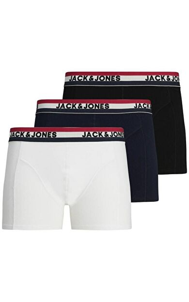 Jack Jones Waıstband 3 LÜ Paket Erkek Boxer