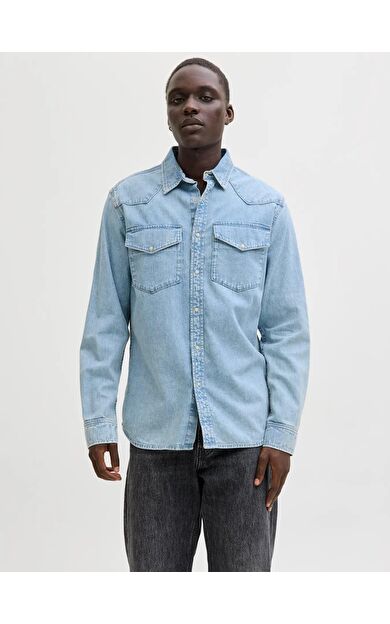Jack Jones Western Erkek Jean Gömlek 12289219