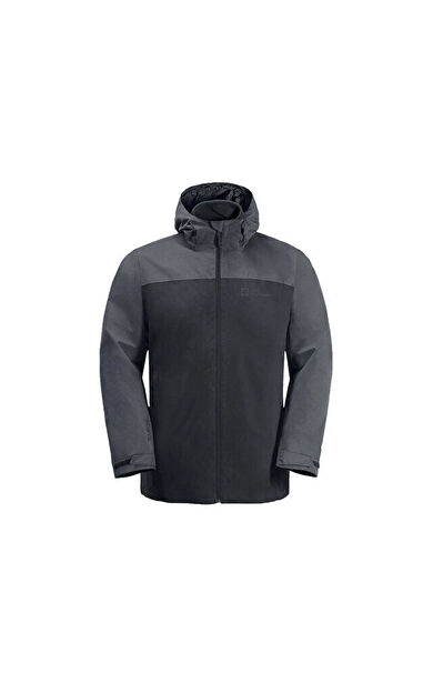 Jack Wolfskin Taubenberg 3in1 Jkt Erkek Outdoor Montu 1115311-6350 Gri