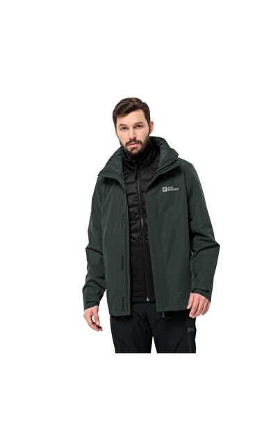Jack Wolfskin 1116251-4161 Luntal 3IN1 Jkt M Erkek Outdoor Mont
