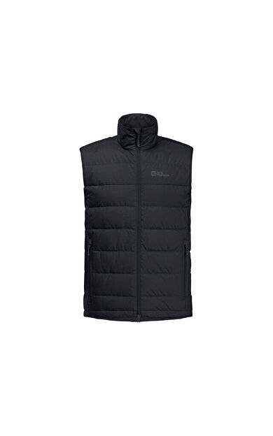 Jack Wolfskin Ather Down Vest M Erkek Outdoor Yelek 1207691-6000 Siyah