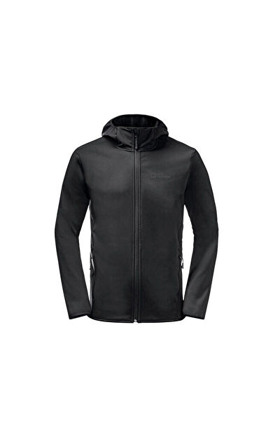 Jack Wolfskin Bornberg Hoody M Erkek Outdoor Montu 1307471-6000 Siyah