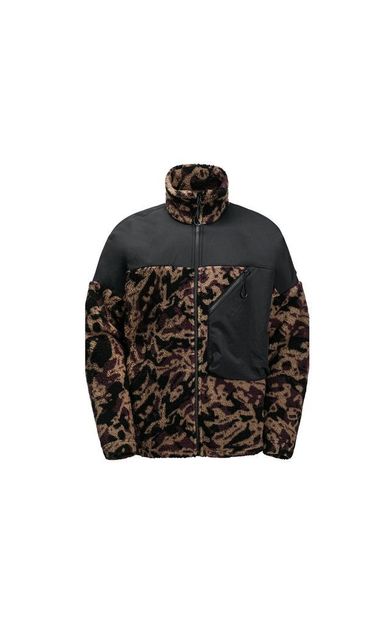 Jack Wolfskin Maarweg Print Jkt Erkek Outdoor Peluş Ceket 1711231-8889 Siyah