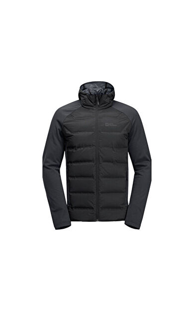 Jack Wolfskin Tasman Down Hybrid M Erkek Outdoor Montu (700 Dolgu Kaz Tüyü) 1711411-6000 Siyah