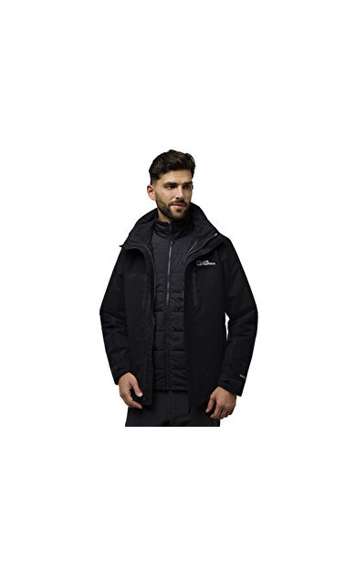 Jack Wolfskin Jasper 3In1 Jkt M Erkek Outdoor Montu A61858-6000 Siyah