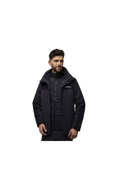 Jack Wolfskin Jasper 3In1 Jkt M Erkek Outdoor Montu A61858-635 Siyah