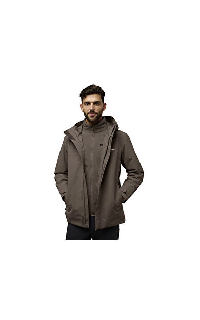 Jack Wolfskin Altenberg 3In1 Jkt M Erkek Outdoor Montu A61864-5719 Kahverengi