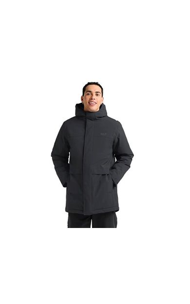 Jack Wolfskin COLD CAMP COAT M Erkek Outdoor Montu A65022-6000 Siyah