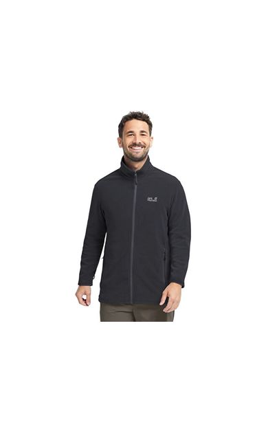 Jack Wolfskin TAUNUS 100 FZ M Erkek Outdoor Polar Ceket A65793-6000 Siyah