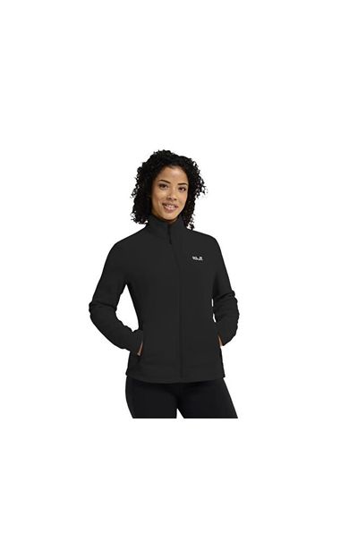 Jack Wolfskin TAUNUS 100 FZ W Kadın Outdoor Polar Ceket A65796-6000 Siyah