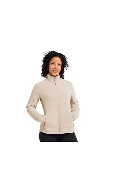 Jack Wolfskin TAUNUS 100 FZ W Kadın Outdoor Polar Ceket A65796-A0084 Bej