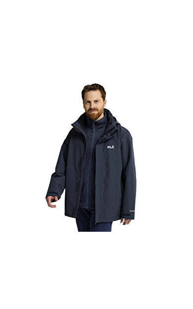 Jack Wolfskin PINETRAIL 3IN1 JKT M Erkek Outdoor Montu (3'Ü 1 Arada) A66288-C0412 Lacivert