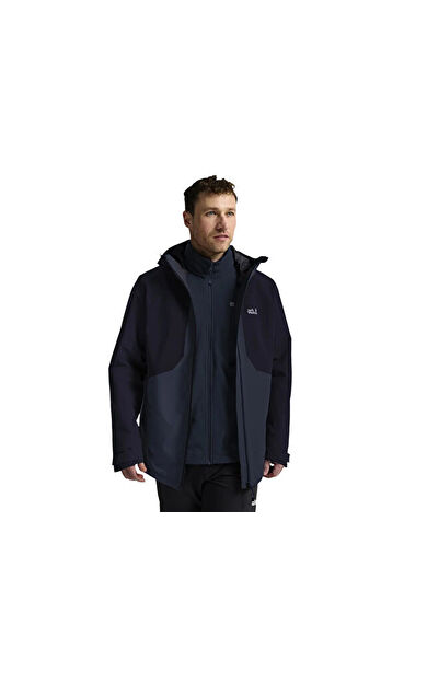 Jack Wolfskin STONETRAIL 3IN1 JKT M Erkek Outdoor Montu (3'Ü 1 Arada) A66291-C0412 Lacivert