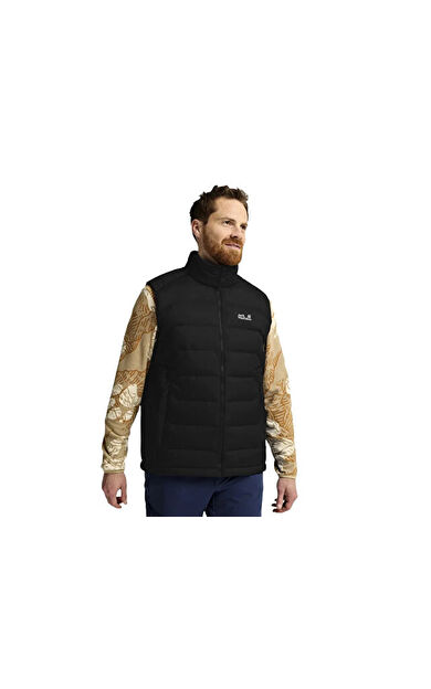 Jack Wolfskin WILD PASS DOWN VEST M RDS Erkek Outdoor Yelek A66300-6000 Siyah