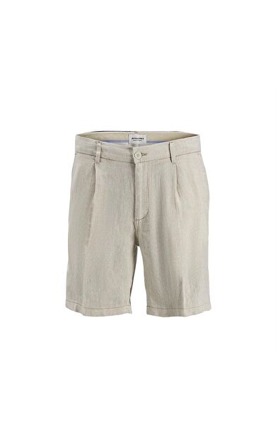 Jack&Jones Erkek Şort Jpstace Jjcaıro Lınen Blend 12252992-Crockery
