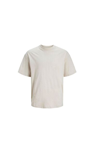 Jack&Jones Erkek T-Shirt Jcocollectıve Tee Ss Crew Neck 12251865-Moonbeam