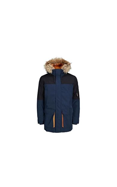 Jack&Jones Erkek Ceket Jorsaker Parka Jacket 12238906-Total Eclipse