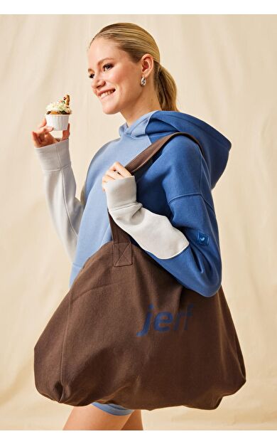 Aura Aktif Yaşam Kanvas Çanta Koyu Kahve