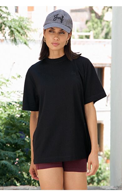 Aura Oversize T-Shirt Siyah