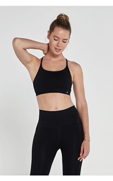 Jerf Pine Ayarlanabilir İnce Askılı Bra Siyah