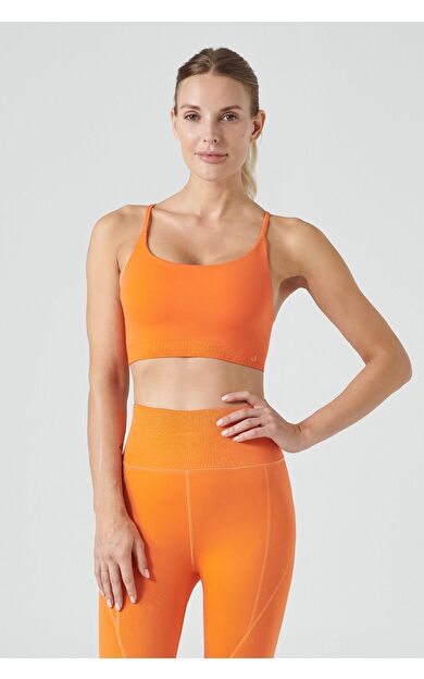 Jerf Pine Ayarlanabilir İnce Askılı Bra Turuncu