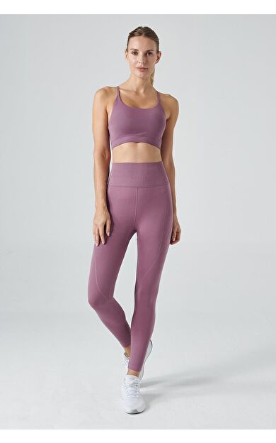 Jerf Pine Yüksek Bel & Toparlayıcı Tayt Pastel Lila