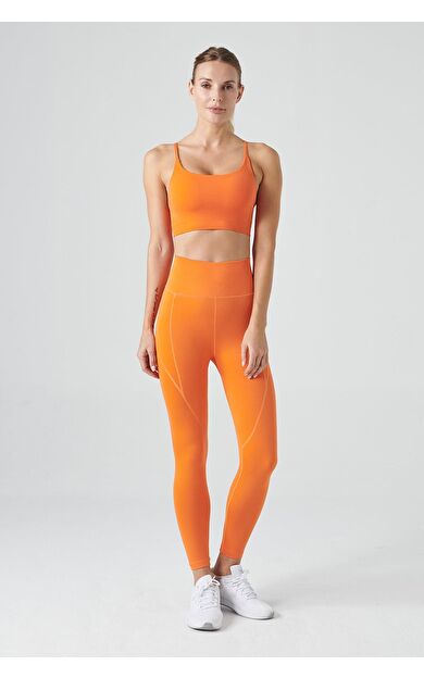 Jerf Pine Yüksek Bel &amp; Toparlayıcı Tayt Turuncu